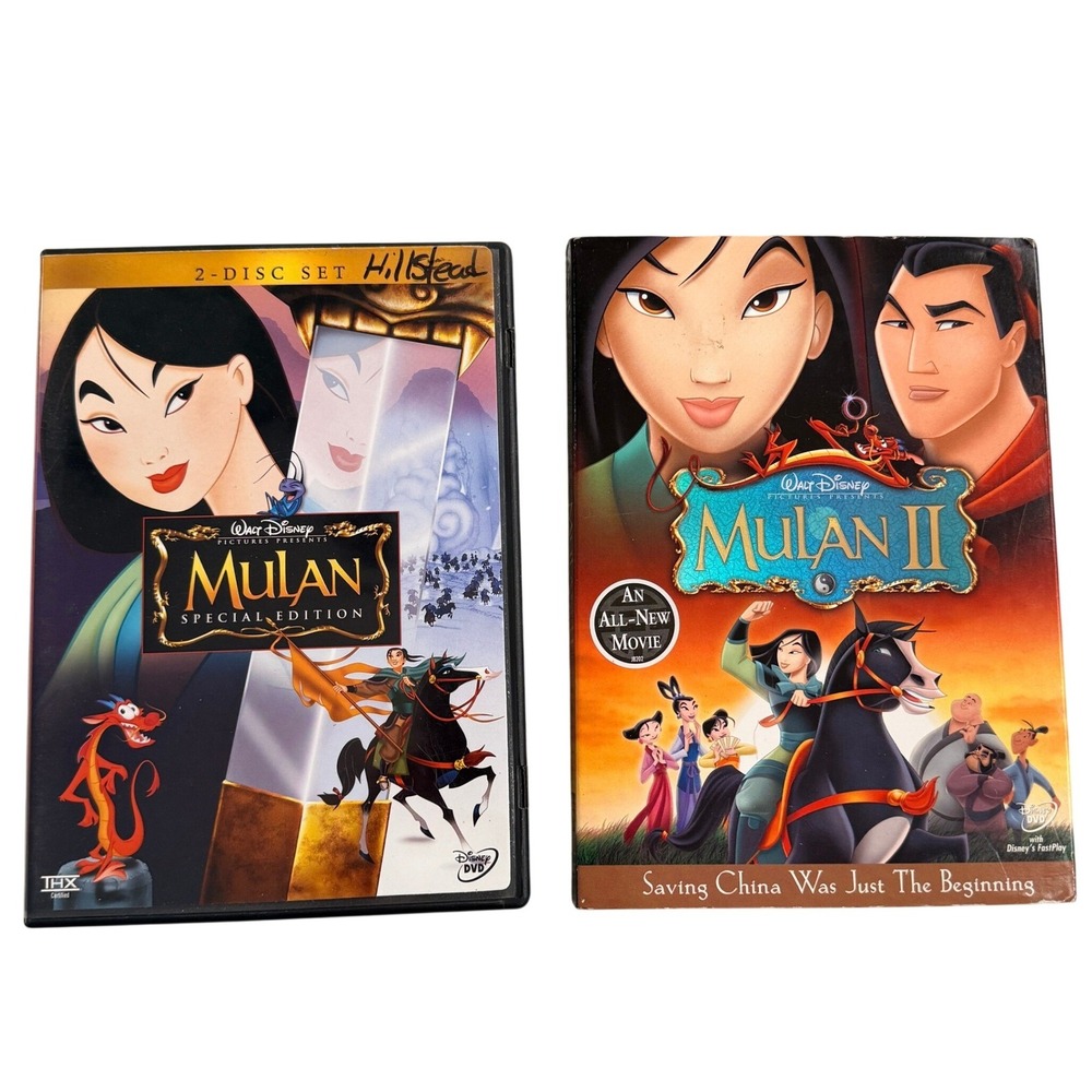 Disney Mulan & Mulan II DVD Bundle Special Edition 2-Disc Set Multicolor